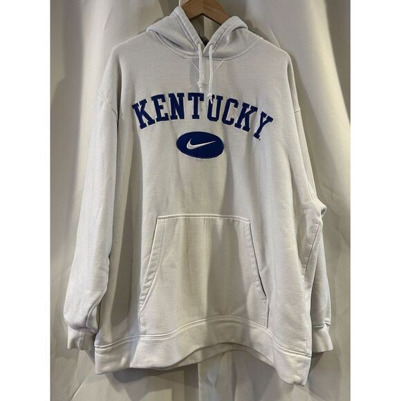 Nike Other - Nike University Kentucky Hoodie Sweater Center Swoosh White Mens XL